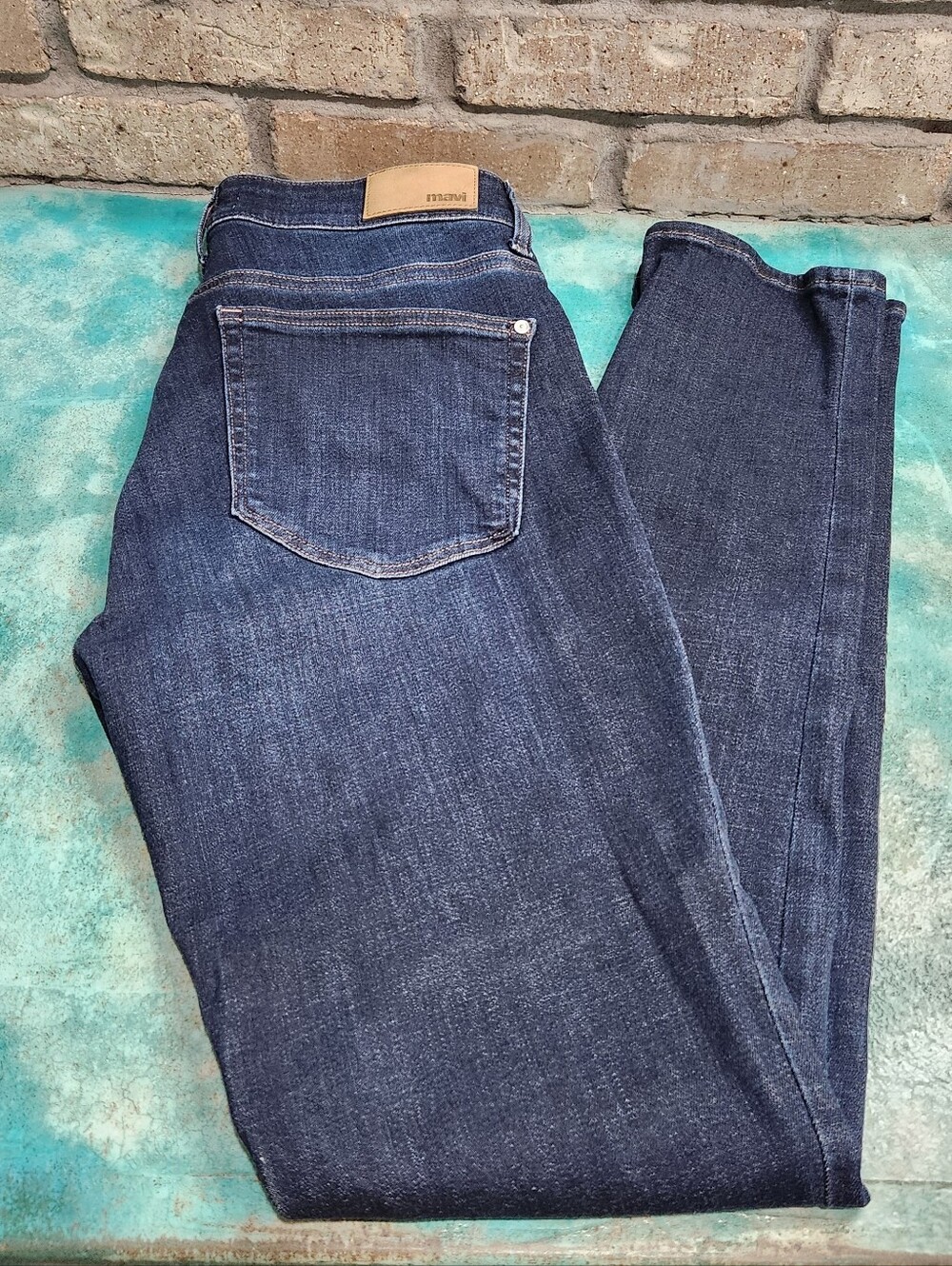 Mavi Women's Kathleen Boyfriend Dark Indigo Jeans, Size 26 X 30. EUC.